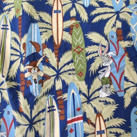 Warner Brothers Tasmanian Devil Surf Short Sleeve Shirt, Men's Small - Picture 3 of 8